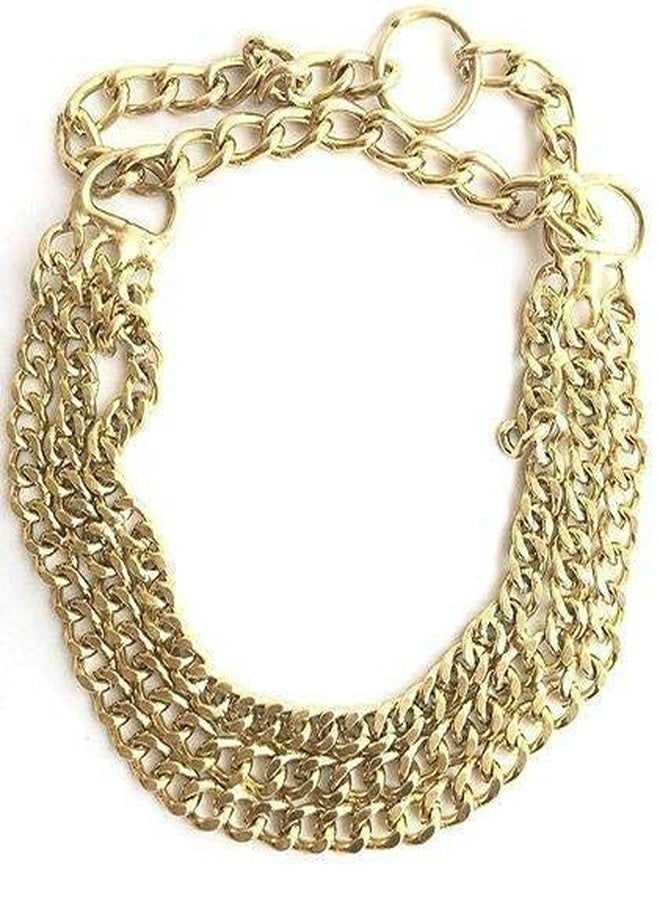 Smart Pups Dog Choke Chain Duranle 3 Layer Dog Chain Chain -24 Inch Collar - Image 2